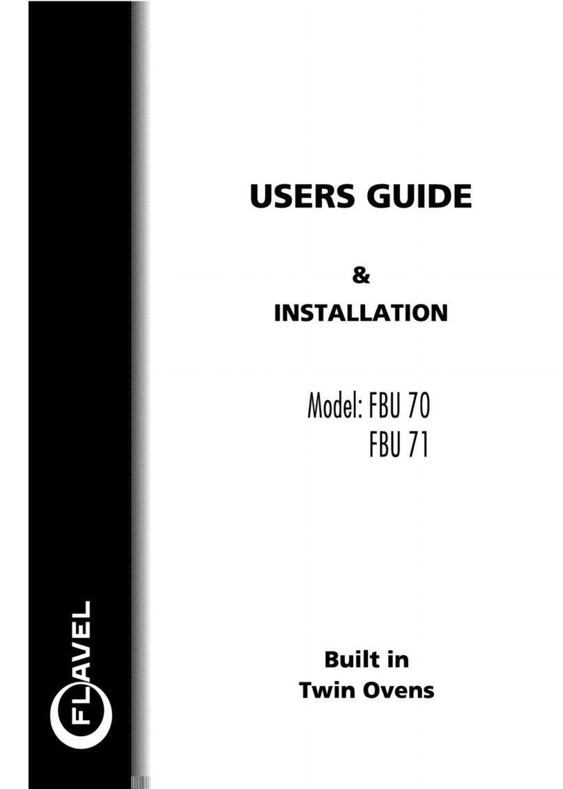 Flavel FBU 71 Users guide & installation