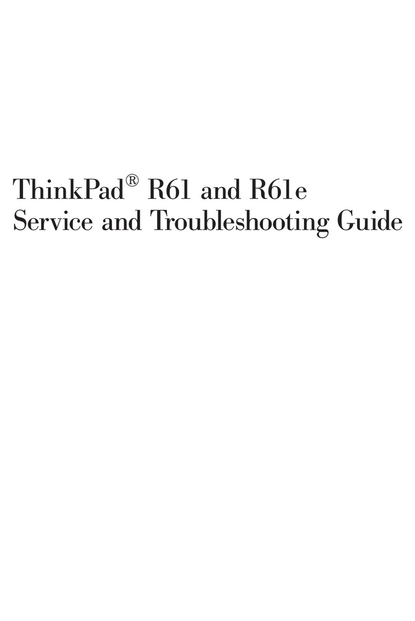Lenovo ThinkPad R61 Service and troubleshooting guide