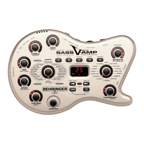 Behringer BASS V-AMP LX1B User manual