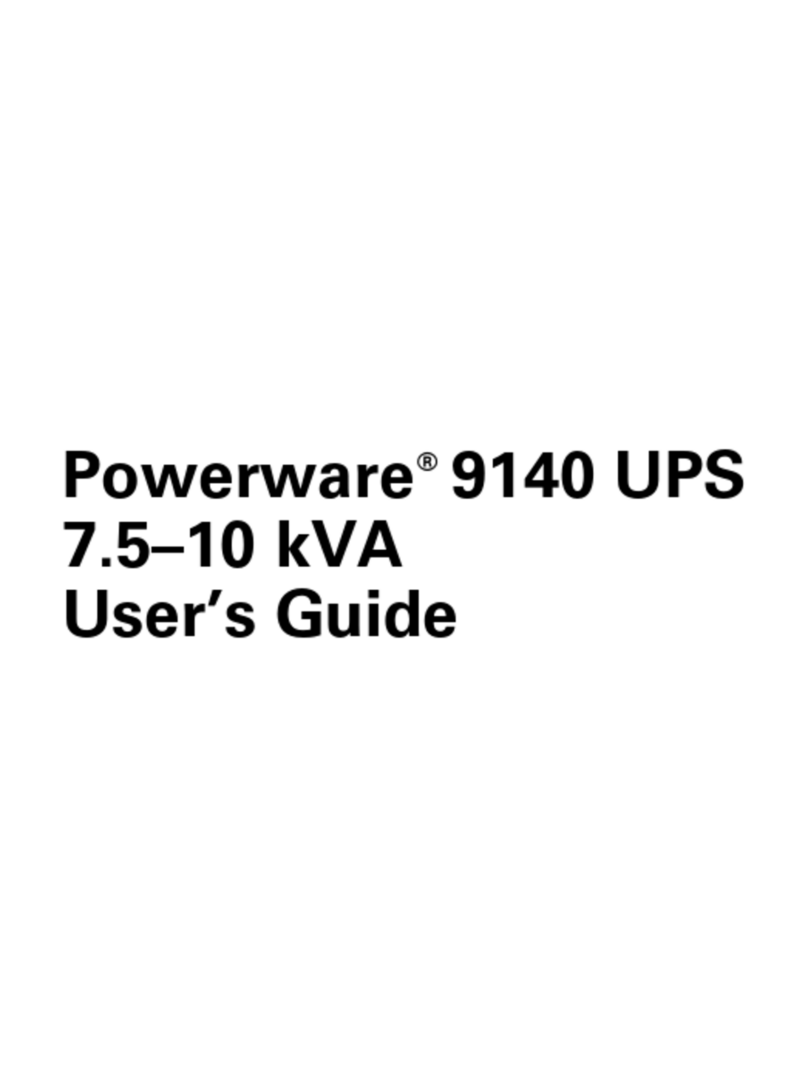 Eaton Powerware 9140 User manual