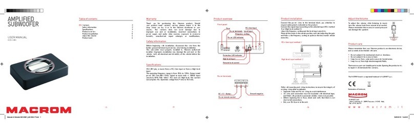 Macrom M2SW.801 user manual