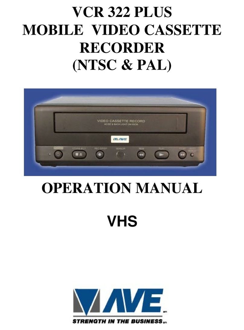 AVE VCR 322 PLUS User manual