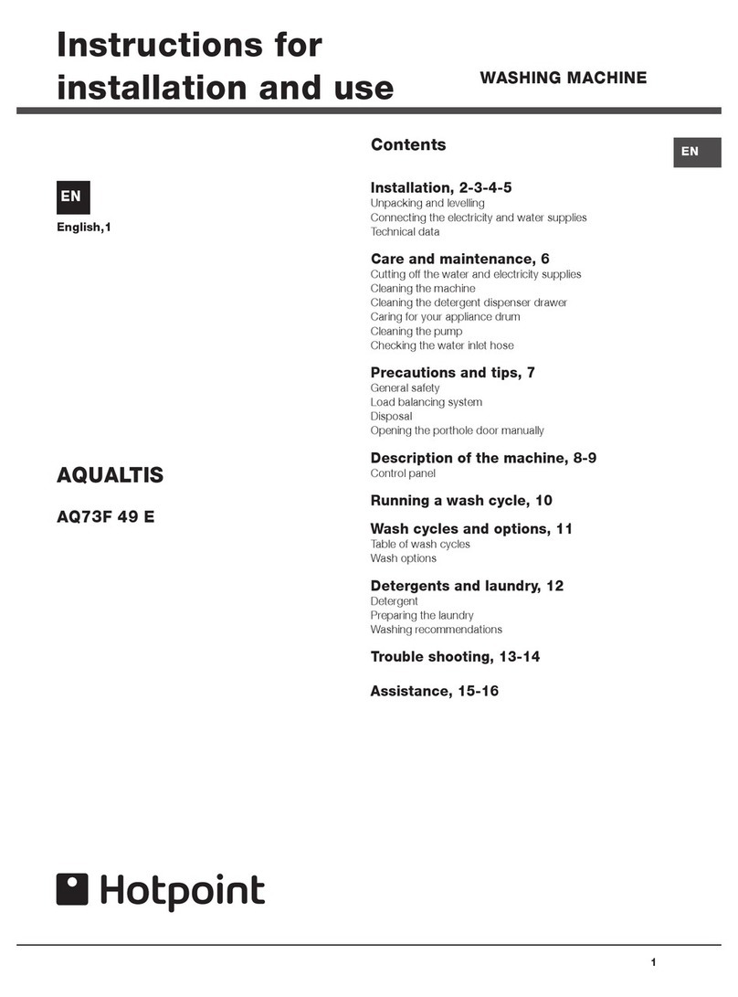 Hotpoint Aqualtis AQ73F 49 E User manual