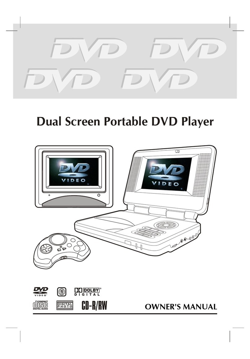 Macrovision Corporation Dual Screen Portable DVD Player owner's manual