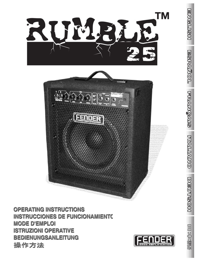 Fender Rumble 25 User manual