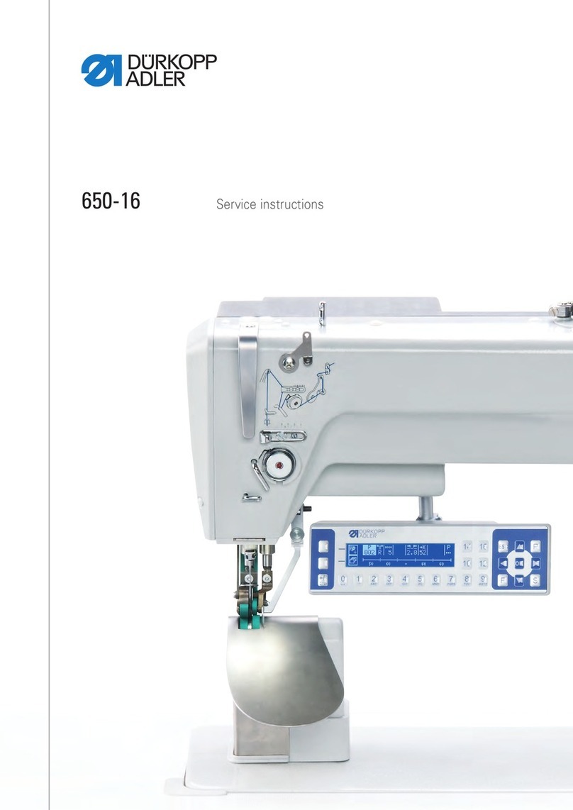 Duerkopp Adler 650-16 Operating instructions