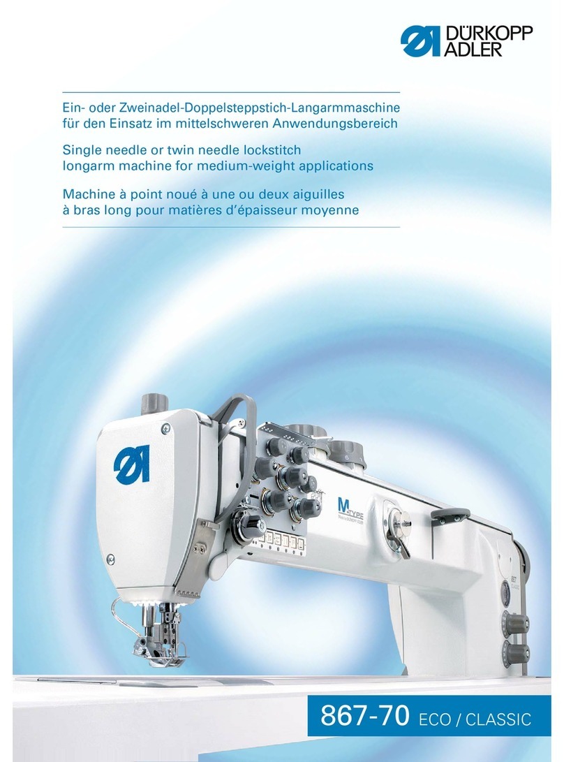 Duerkopp Adler 867-70 ECO User manual