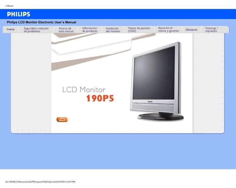 Philips 190PS User manual