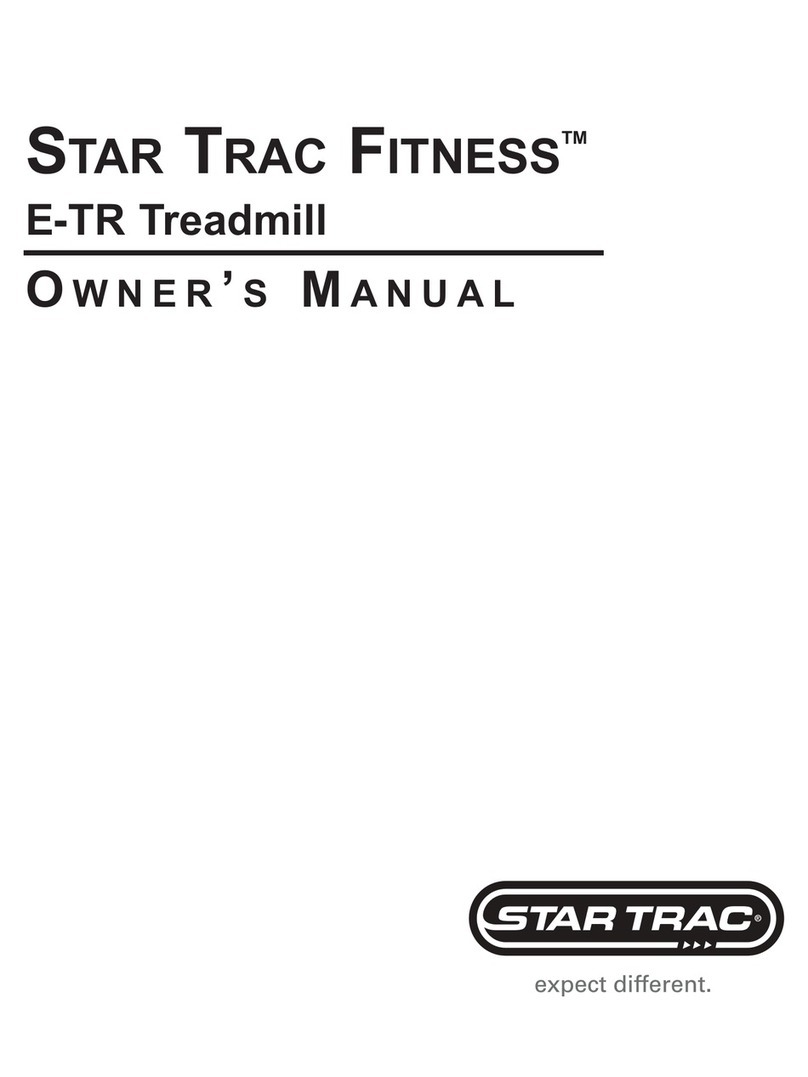 STAR TRAC FITNESS E-TR owner's manual STAR TRAC FITNESS E-TR owner's manual