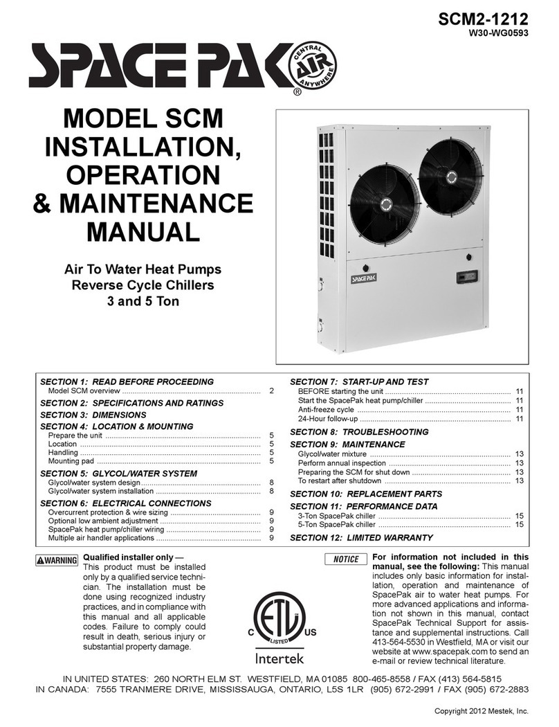 Space Pak SCM Instruction manual