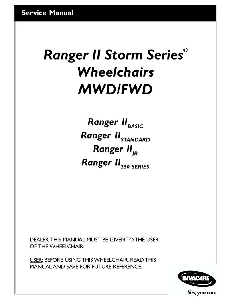 Invacare Ranger II 250 Series User manual