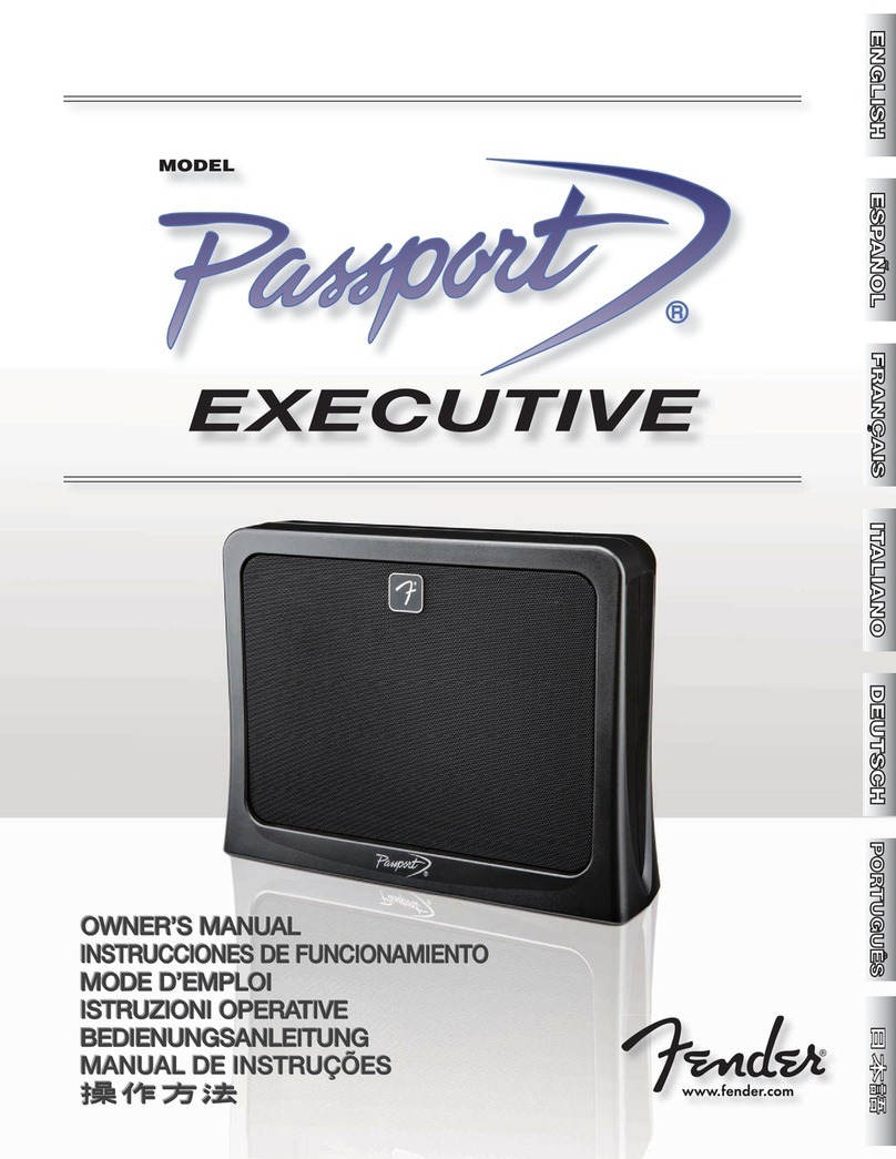 Fender Passport Executive PR 692 owner's manual
