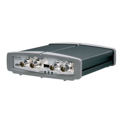 Axis 240Q Blade User manual Axis 240Q Blade User manual