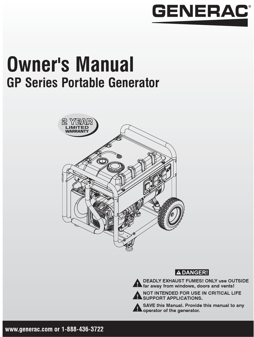 Generac Power Systems GP Series User manual