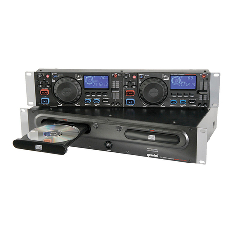 Gemini CDX-2500G User manual Gemini CDX-2500G User manual
