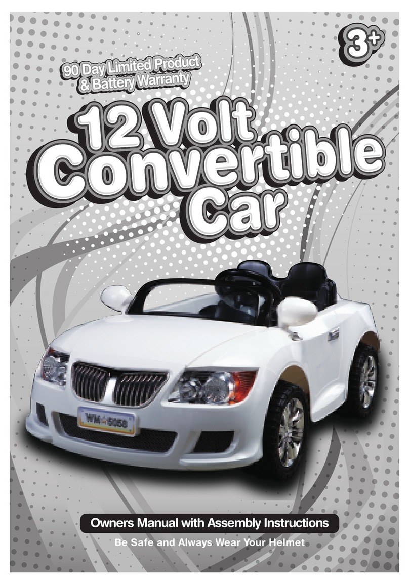 Redman and Associates 12 Volt Convertible Car Owner's manual with assembly instructions