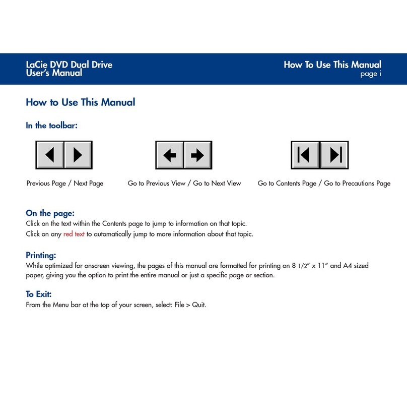 LaCie DVD Dual Drive user manual