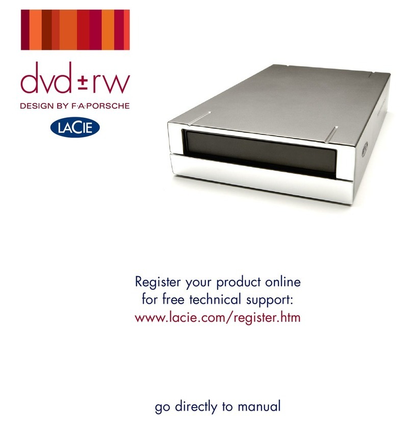 LaCie DVD+/-RW Drive user manual