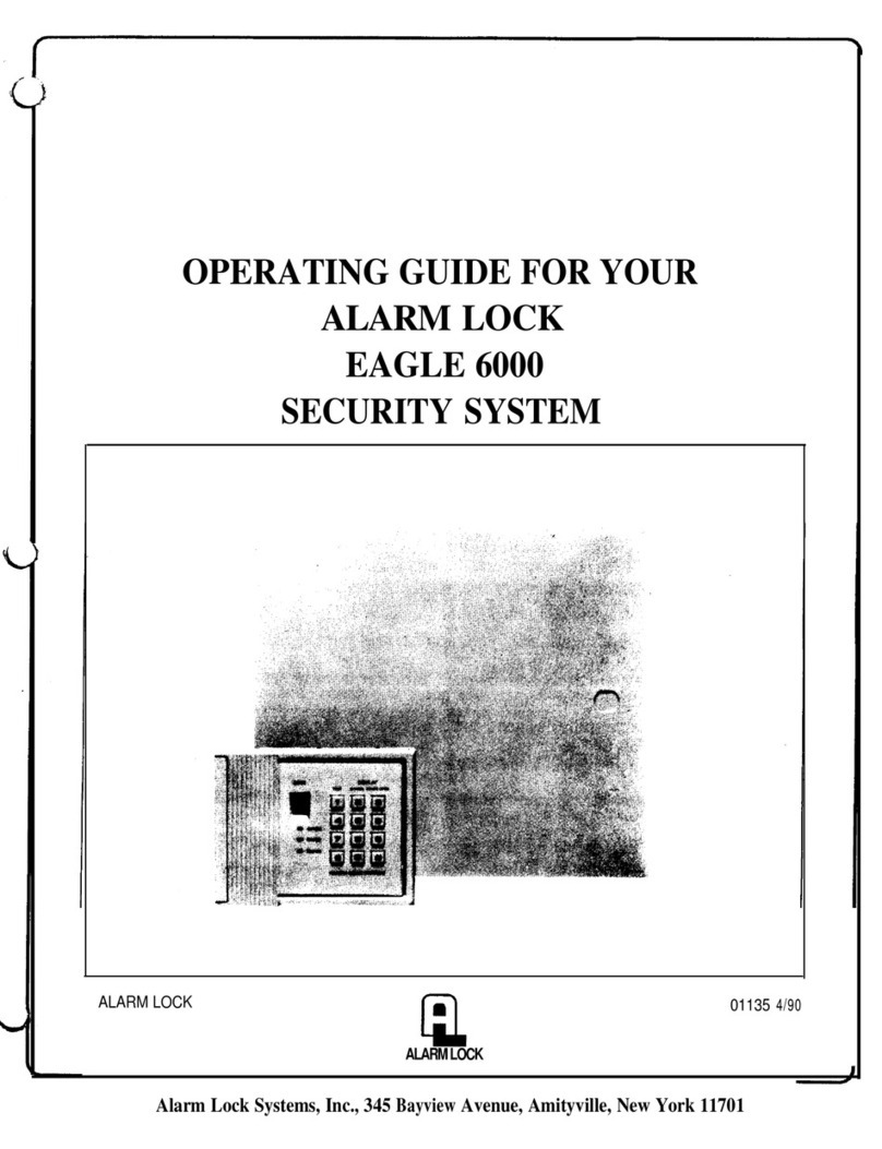 Alarm Lock Eagle 6000 User manual Alarm Lock Eagle 6000 User manual