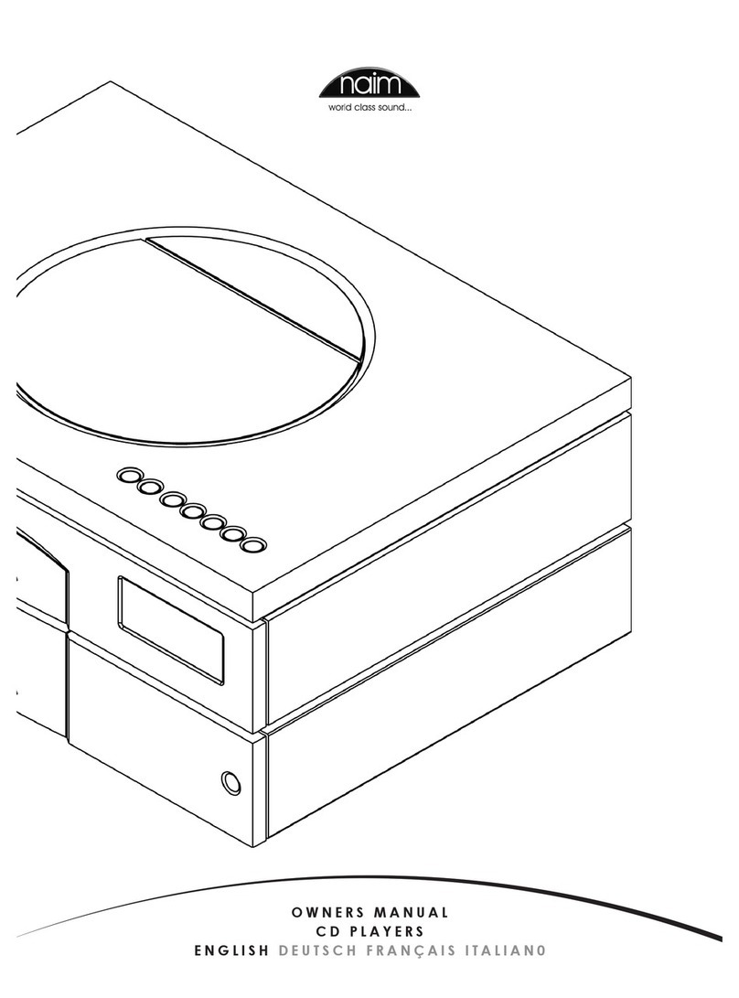 NAIM CD5s User manual