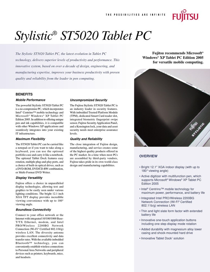 Fujitsu Stylistic ST5020 User manual