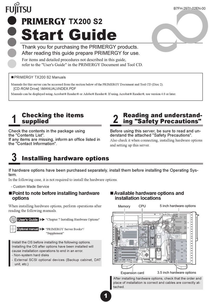 Fujitsu PRIMERGY TX200 S2 Guide