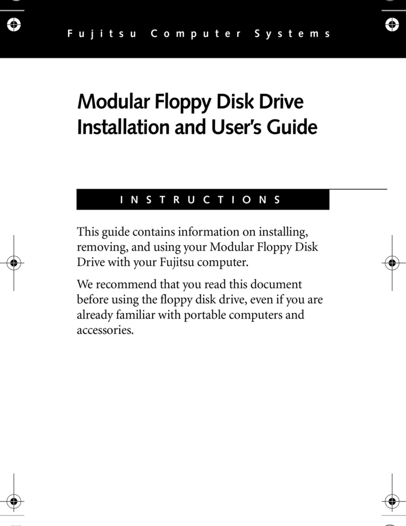 Fujitsu Modular Floppy Disk Drive User manual