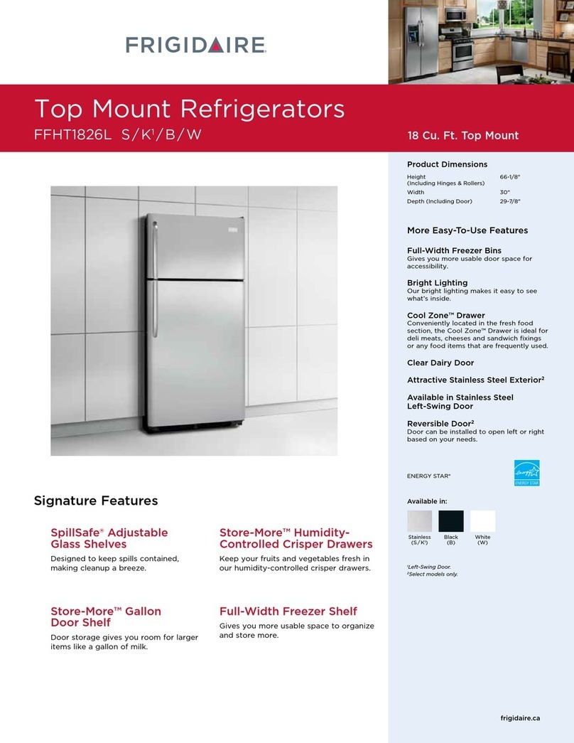 Frigidaire FFHT1826L S User manual