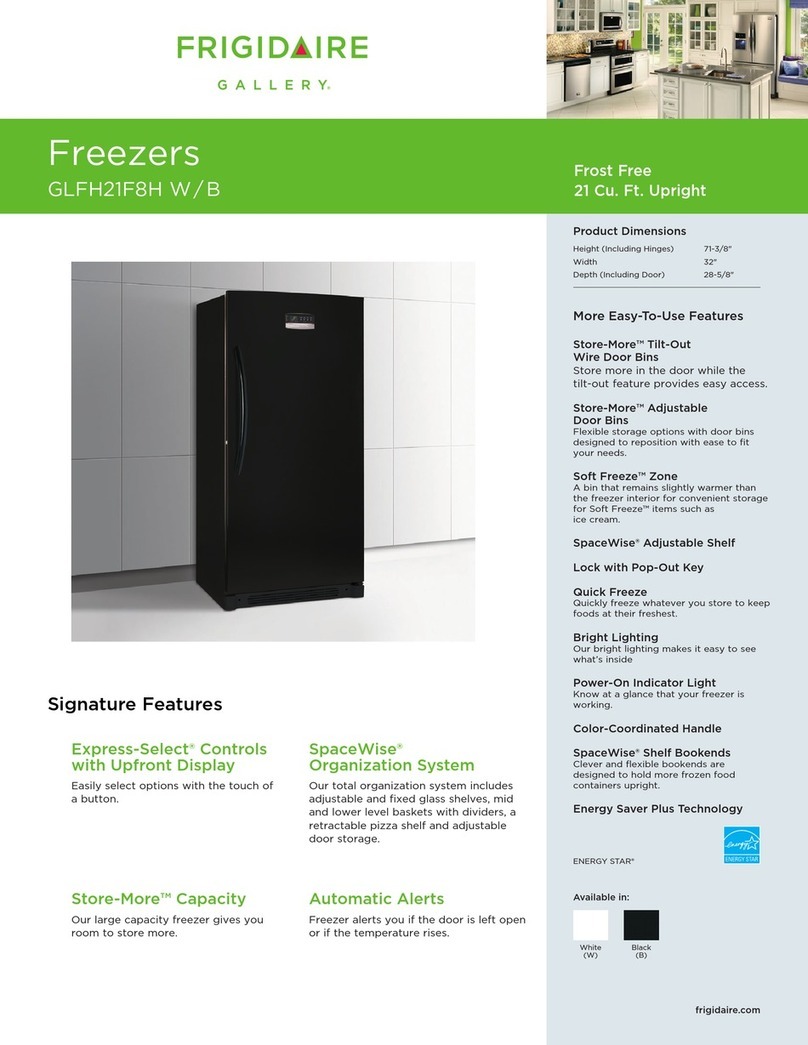 Frigidaire Gallery GLFH21F8H W Features & specifications