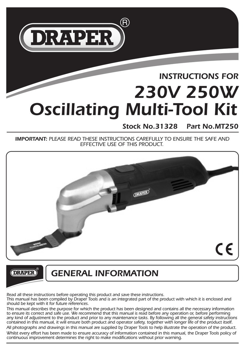 Draper MT250 User manual