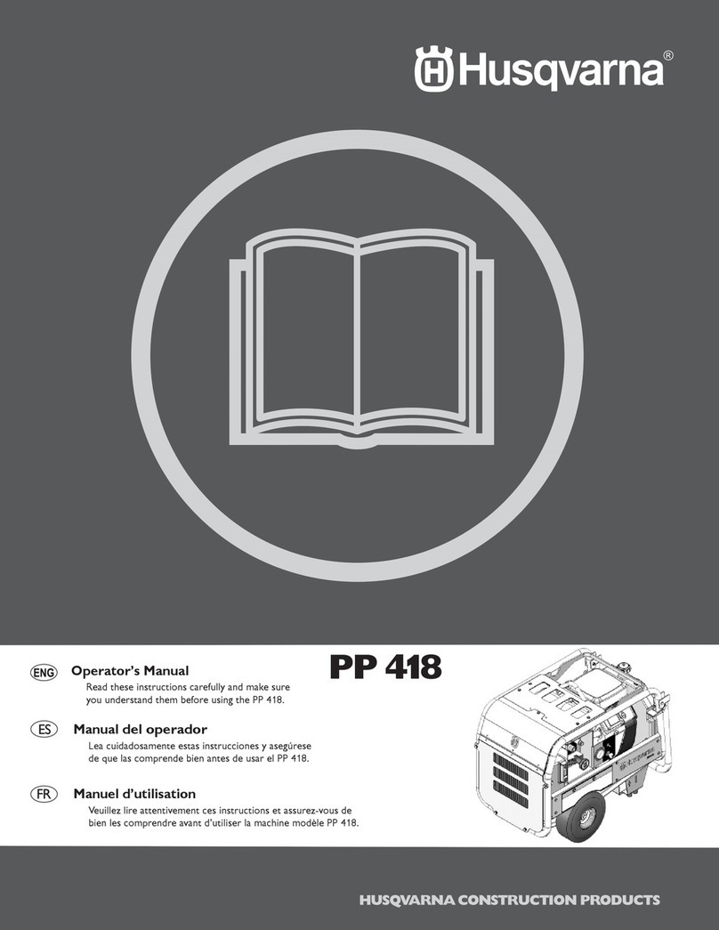 Husqvarna PP 418 Operator's manual