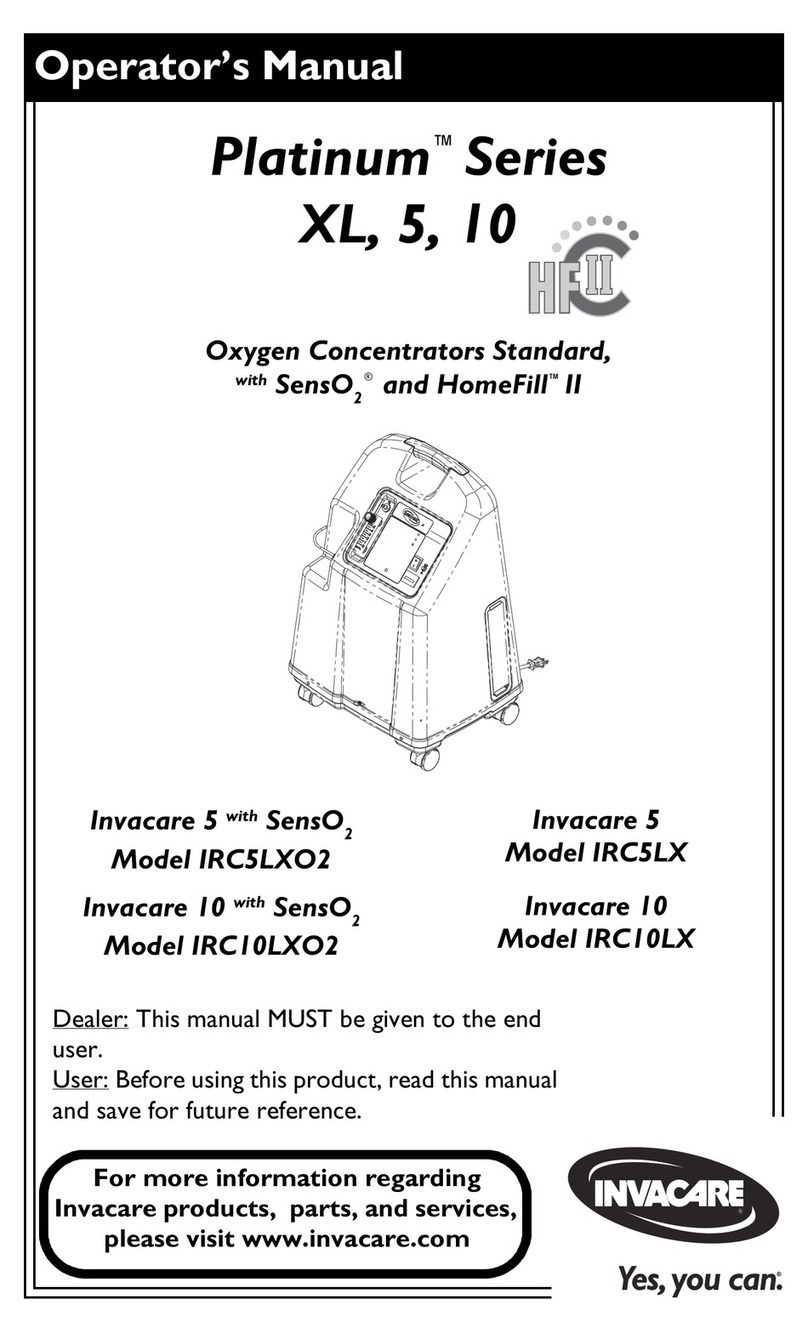 Invacare Platinum IRC5LXO2 User manual Invacare Platinum IRC5LXO2 User manual