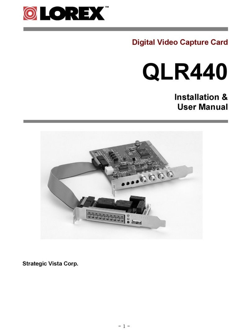 Lorex QLR440 Installation & user manual