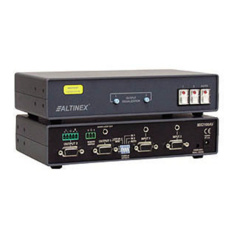 Altinex MX2100AV User manual