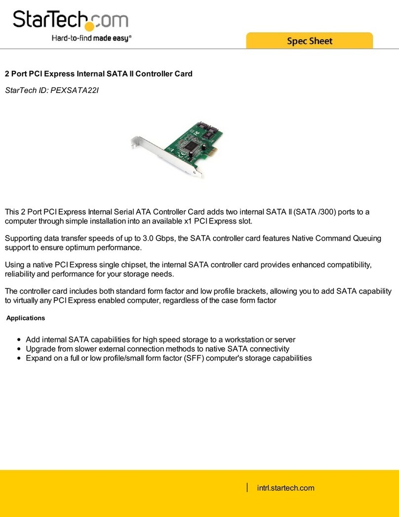 StarTech.com PEXSATA22I System manual