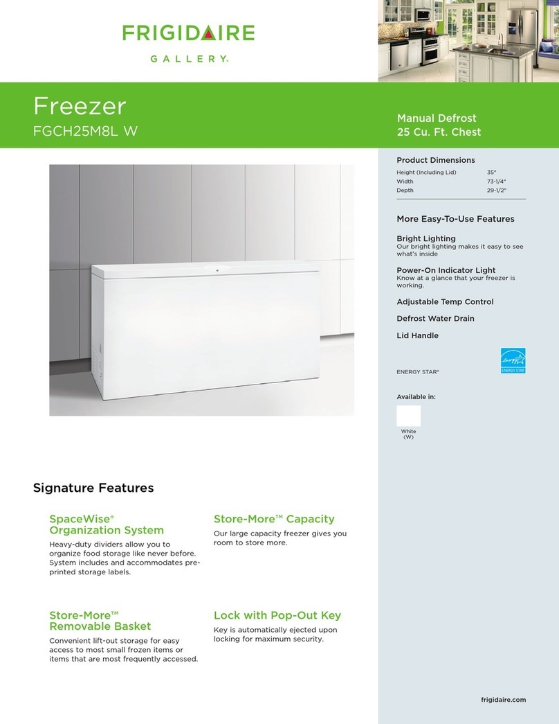 Frigidaire FGCH20M7LW Installation and operation manual Frigidaire FGCH20M7LW Installation and operation manual