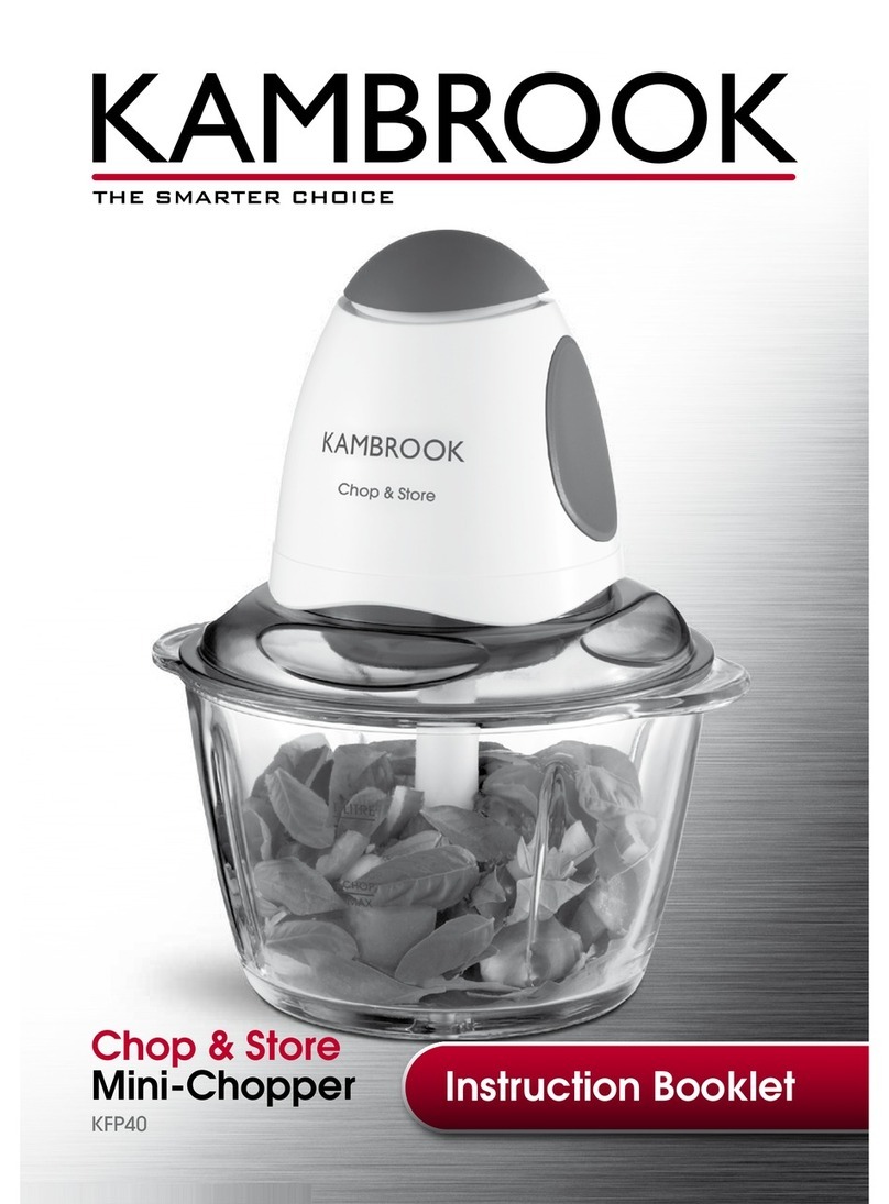 Kambrook Chop & Store KFP40 Instruction booklet