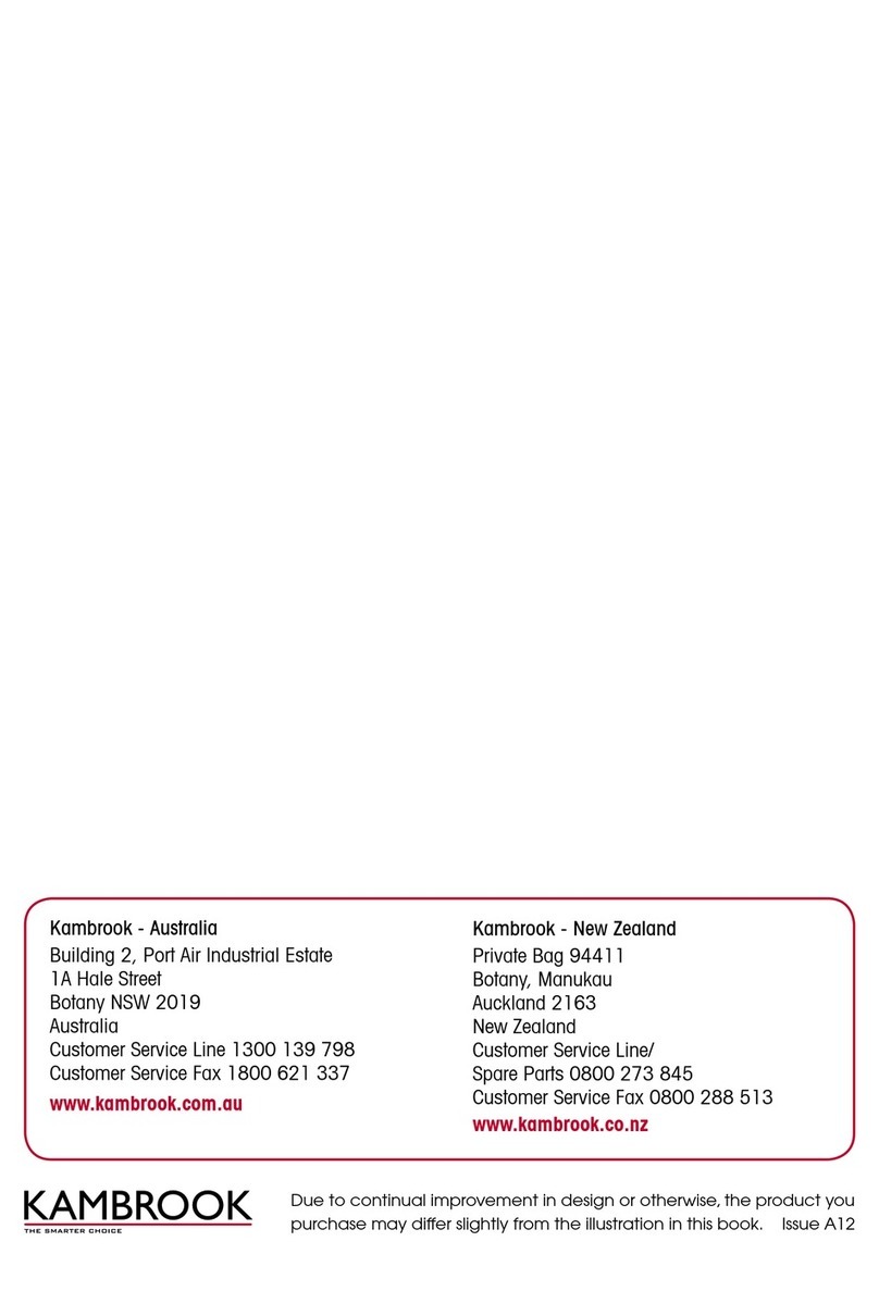 Kambrook KSK76 Series Instruction booklet