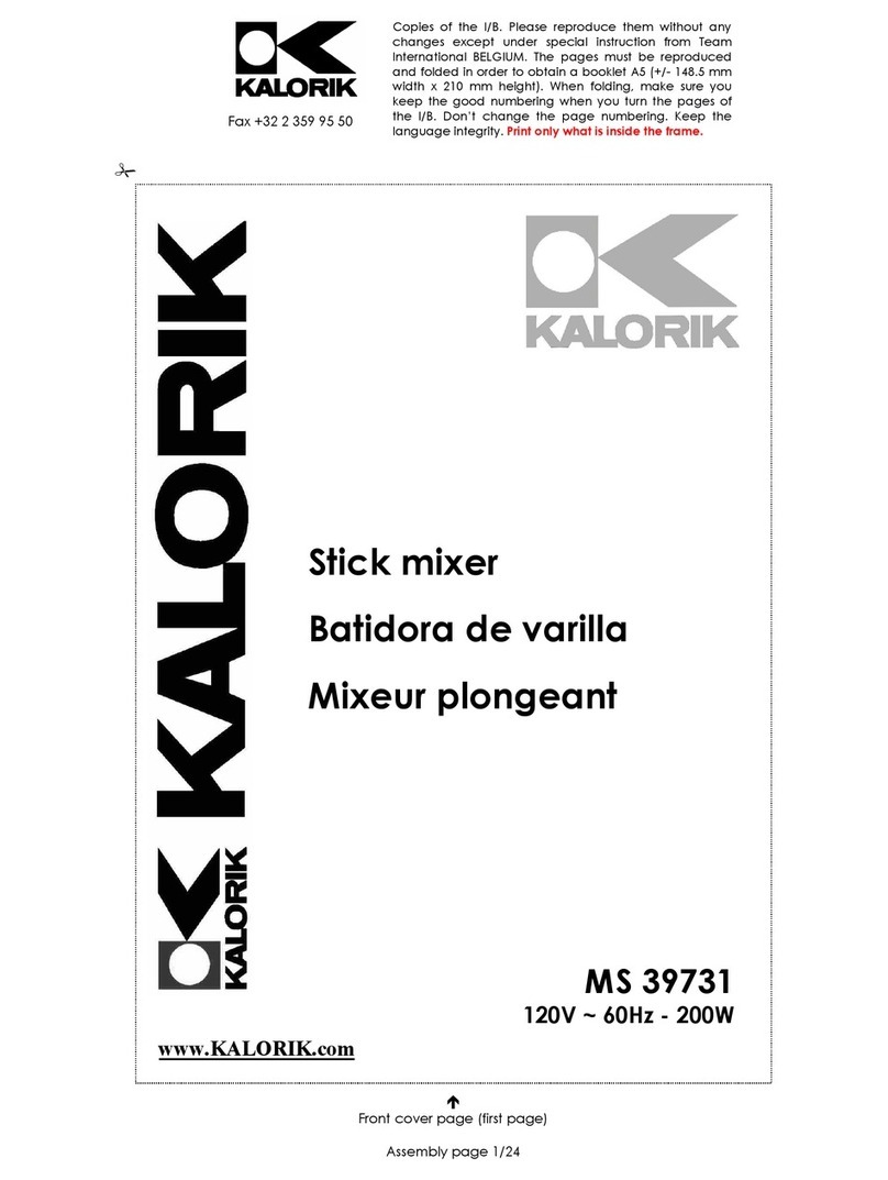 Kalorik MS 39731 operating instructions Kalorik MS 39731 operating instructions