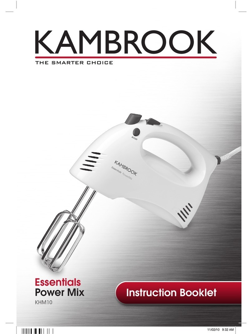 Kambrook KHM10 Instruction booklet