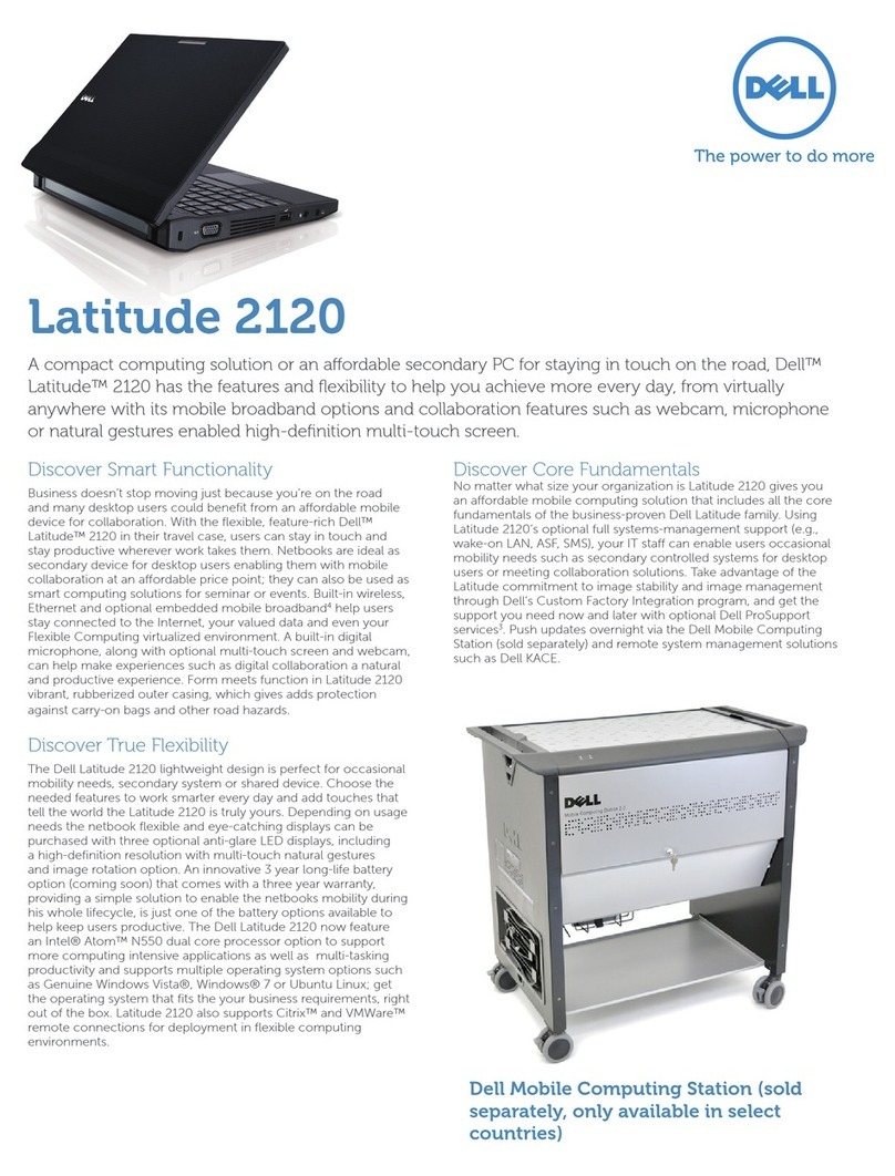 Dell Latitude 2120 Technical specifications