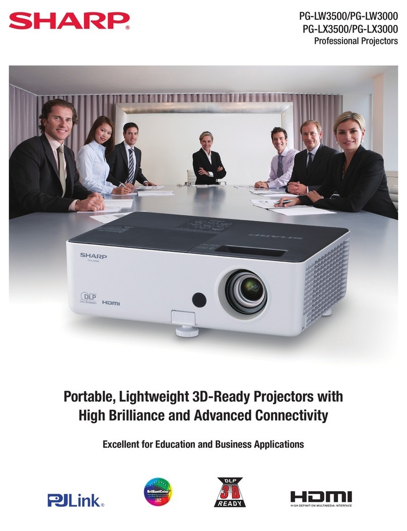 Sharp PG-LW3500 User manual