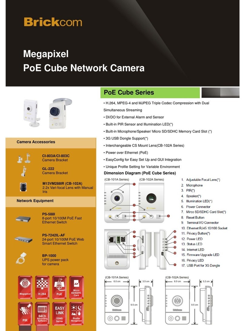 Brickcom PoE Cube CB-101Ap v2.1 User manual