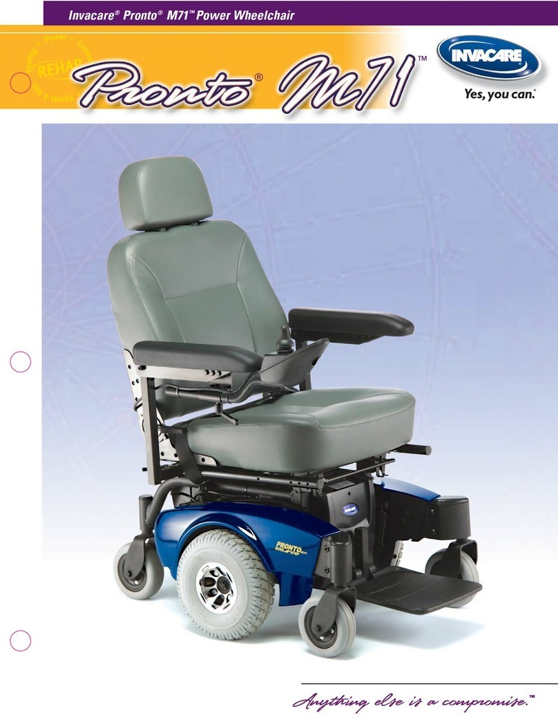 Invacare Pronto M71 Base Specifications