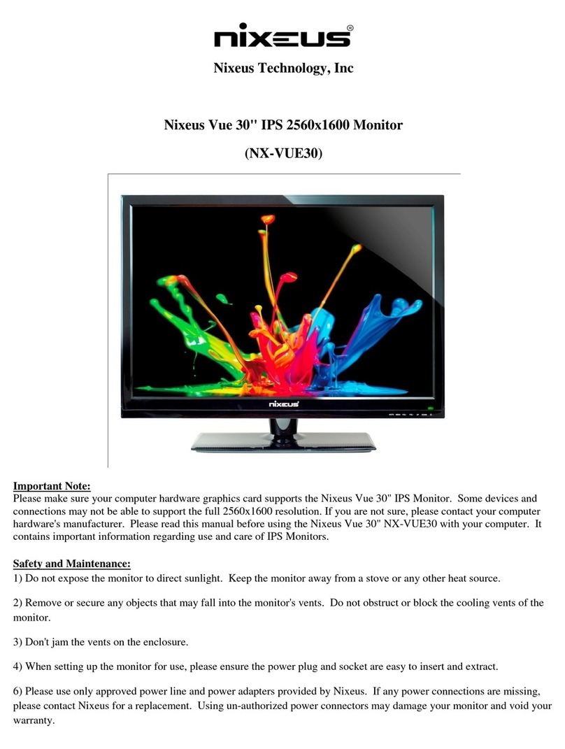 Nixeus NX-VUE30 User manual