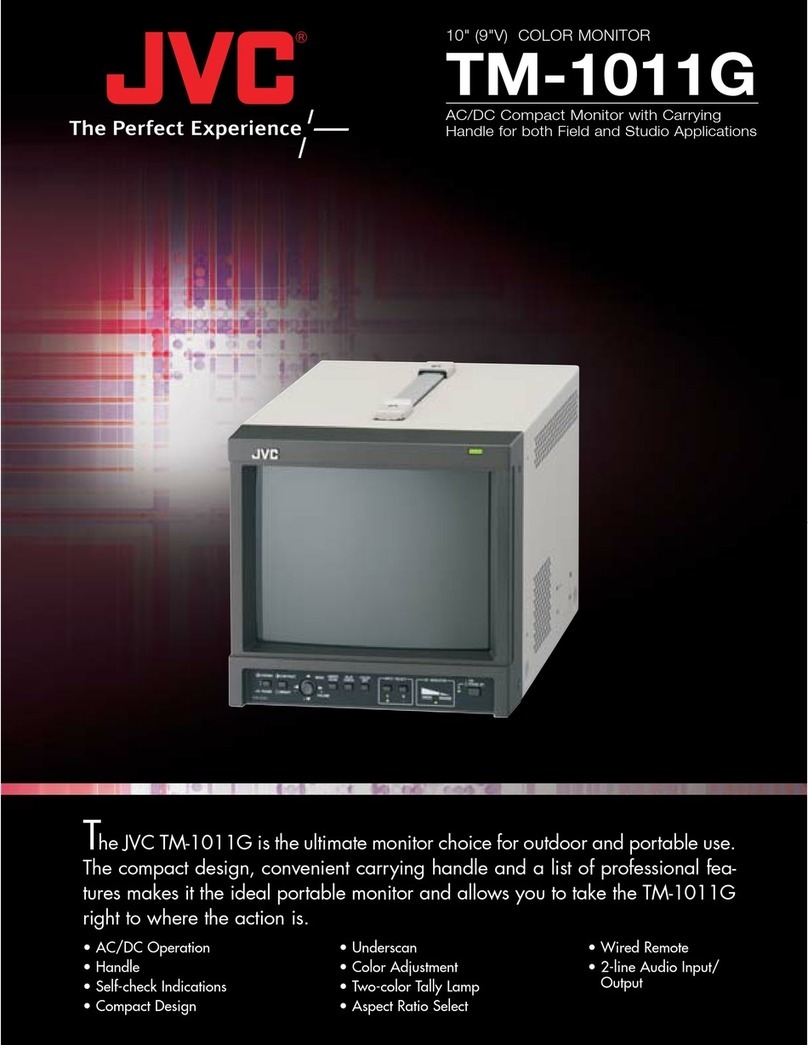 JVC TM-1011G Specification sheet