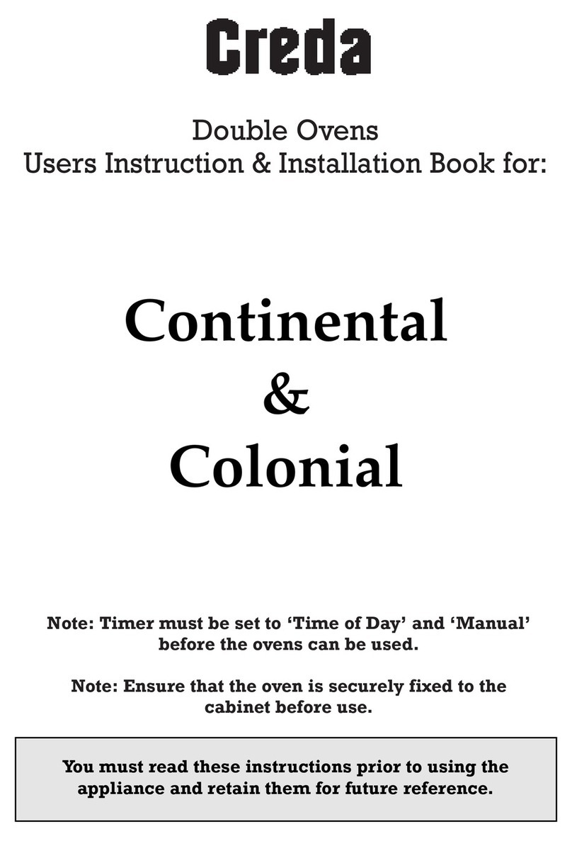 Creda Continental User manual