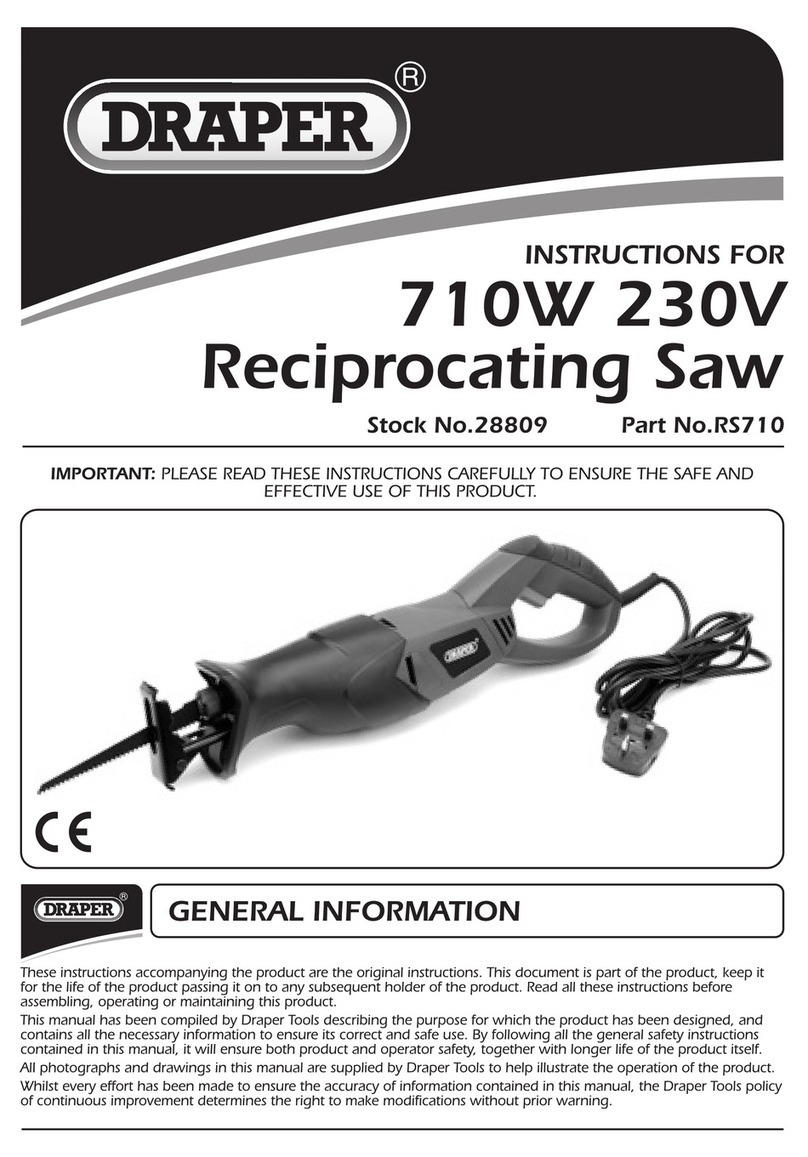 Draper RS710 User manual
