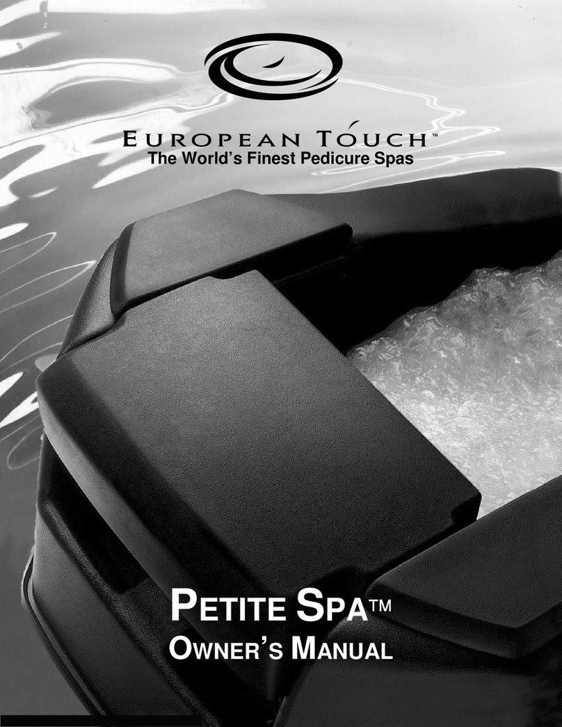 European Touch Petite Spa User manual