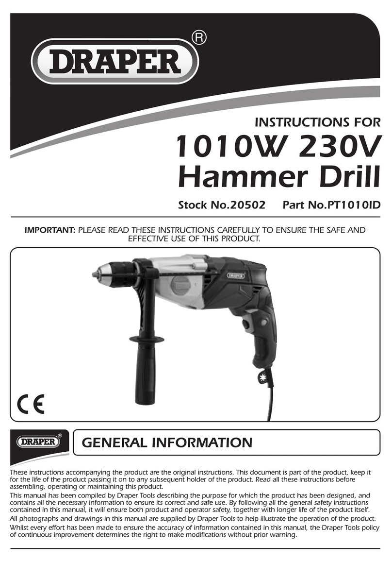 Draper PT1010ID instructions
